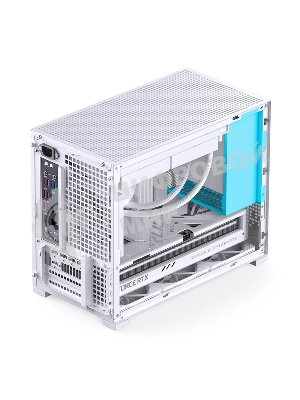 Корпус без блока питания Case JONSBO D32 PRO, Mini-Tower, TG, no fan, 2xUSB-A 3.2 + 1xUSB-C 3.2, mATX, mDTX, mITX White