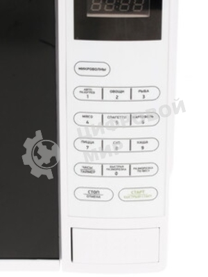 Микроволновая печь BBK 20MWS-728S/W белый/черный, 20 л, 700 Вт, переключатели - сенсор