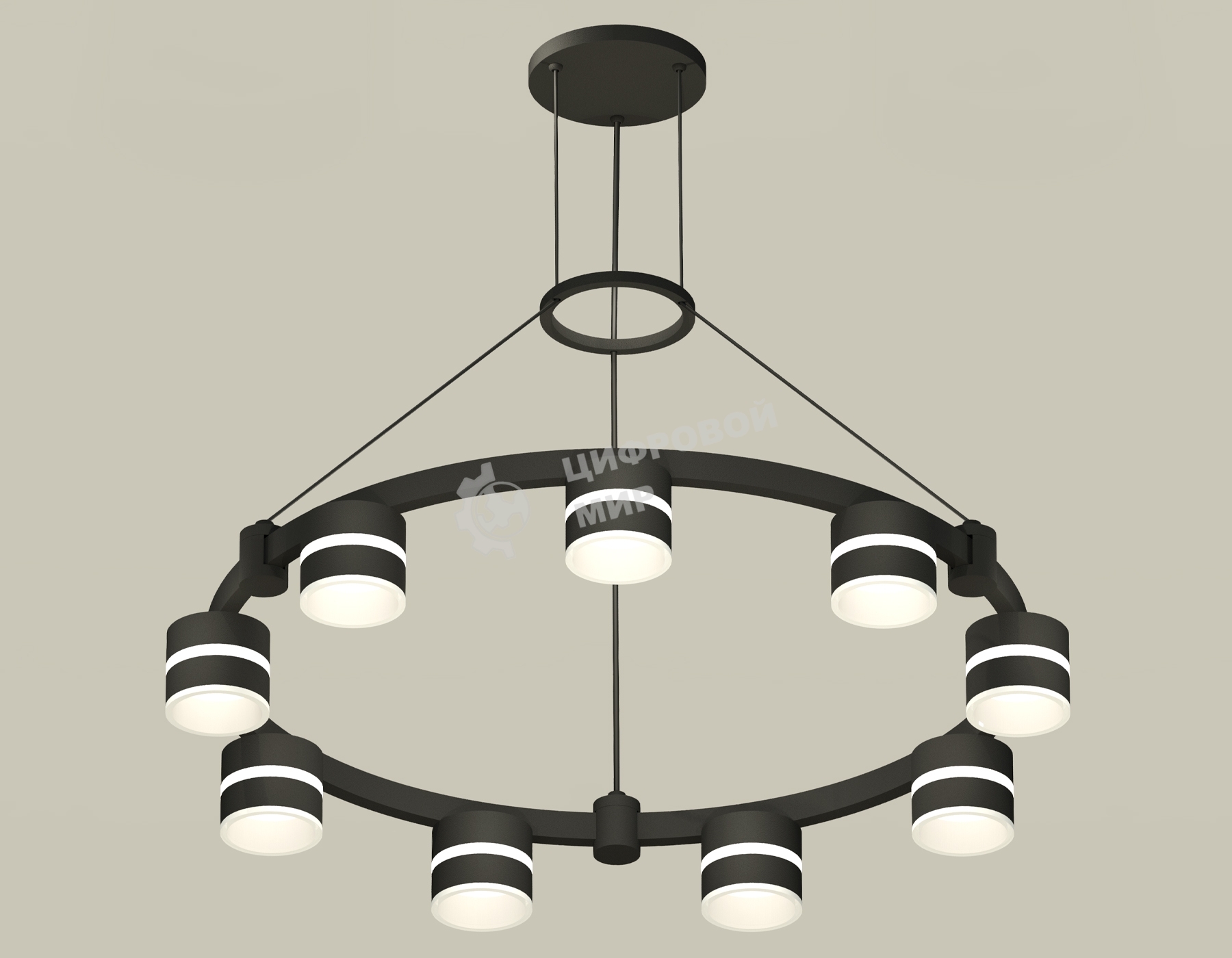 Светильник Ambrella light XR92051902/9 SBK/FR черный песок/белый матовый GX53  (A9205, C9242, N8445)