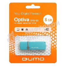 Флешка USB QUMO 8Gb, Optiva 02 синий QM8GUD-OP2-blue