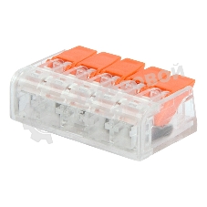 Универсальная компактная клемма Rexant 5-прoводная до 4,0 мм² (5 шт/уп)