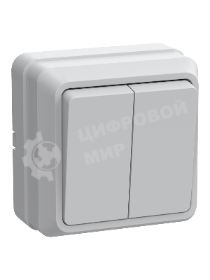Выключатель IEK EVO20-K01-10-DC ВС20-2-0-ОБ 2кл 10А откр.уст. ОКТАВА (белый)