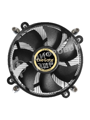Кулер для процессора ExeGate ETA-20.PWM.V1700 серебристый, 90 мм, алюминий, 2600 об/мин, 23.5 дБ, 4 pin, 90 Вт, 60 мм