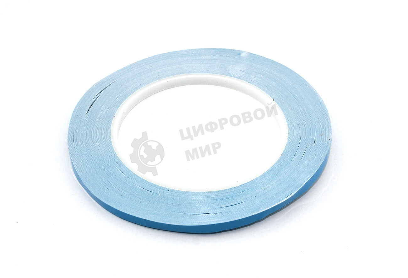 Термоскотч двусторонний 5 мм, 50 м синий