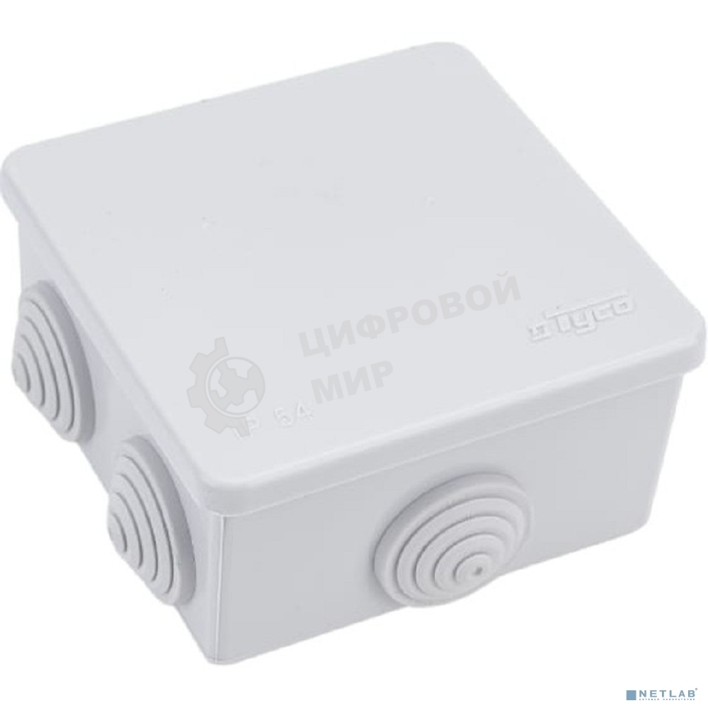 Коробка расп. для о/п Рувинил 67040 Тусо 85х85х40мм, 6 вводов, IP54