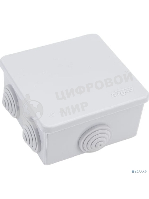 Коробка расп. для о/п Рувинил 67040 Тусо 85х85х40мм, 6 вводов, IP54