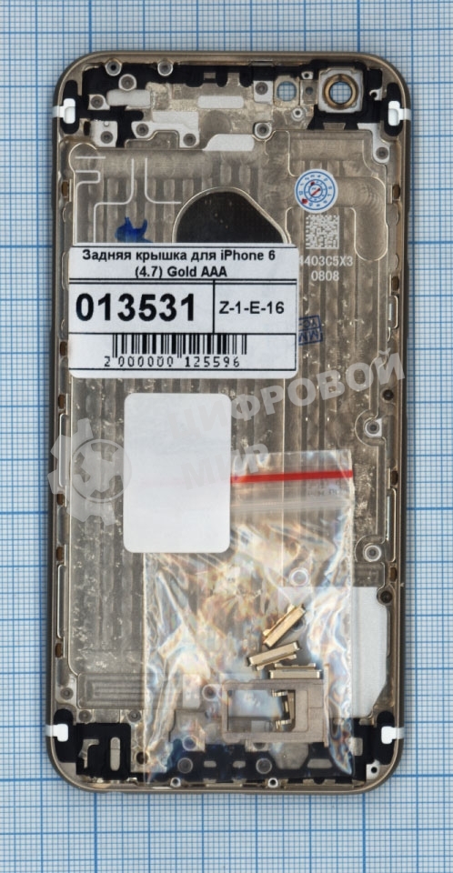 Задняя крышка для iPhone 6 (4.7) золотой