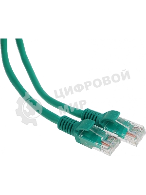 Патч-корд Premier PP12-1M/G 1000Гбит/с UTP 4 пары cat5E CCA molded 1м зеленый RJ-45 (m)-RJ-45 (m)