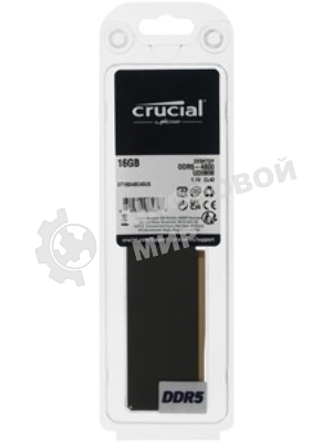 Оперативная память Crucial, DDR5, 16GB (1x16 GB), 4800 MHz, CL40, SO-DIMM
