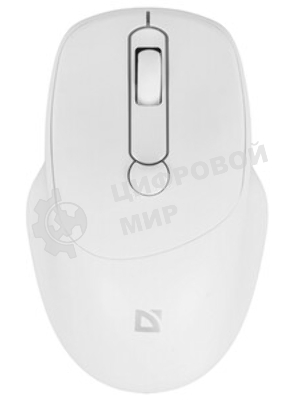Мышь беспроводная Defender Feam MM-296 белый, 1600 dpi, радиоканал, USB, кнопки - 4