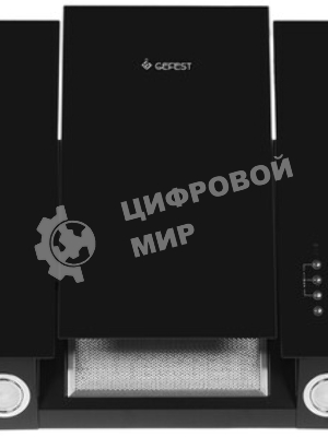 Вытяжка наклонная Gefest ВО 3503 Д2А черный, 50 см, 550 куб. м/ч, 76 дБ