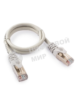 Патч-корд FTP Cablexpert cat.5e, 0.5м, литой, многожильный серый